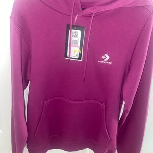 Converse Women's Hooded Sweatshirt - Magenta